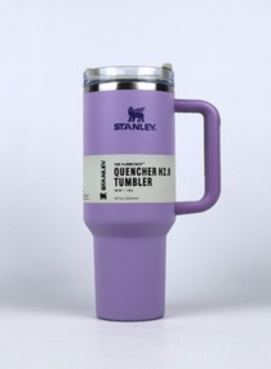 Stanley 40 Oz (1200ML) Stainless Steel Vacuum Insulated Tumbler with Straw – Leak-Proof Quencher Cup for Hot & Cold Beverages, Travel Mug, Gym Water Bottle, Coffee Thermos -Random Colors | Stanley | (With Box)