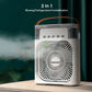 10-Inch Desktop Water Mist Fan – Portable Humidifier Air Cooler with 5-Hole Spray, 3 Speed Modes, and LED Night Light (Not Rechargeable)