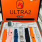Ultra 2 Smart Watch Big 2.01 Infinite Display 7 in 1 Strap Set with Wireless Charging