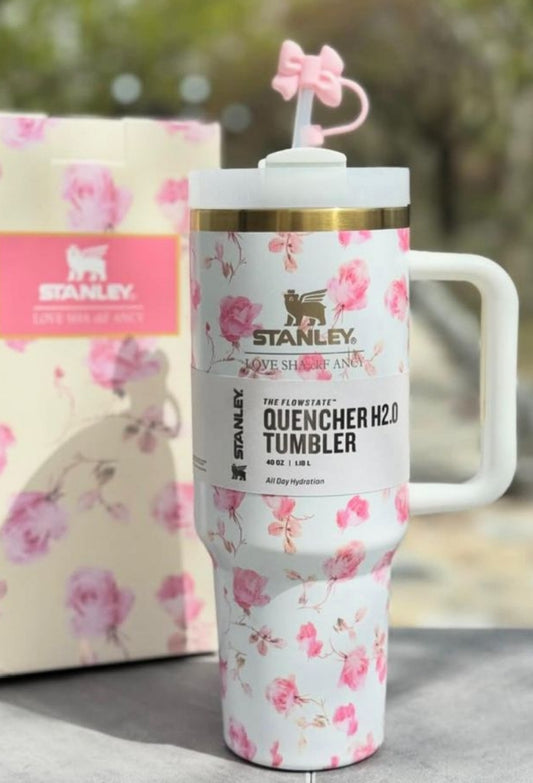 Stanley Printed Tumbler 40oz | Blue Flower