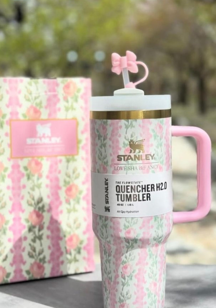 Stanley Printed Tumbler 40oz | Blue Flower
