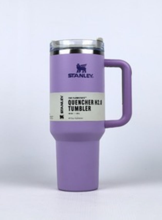 Stanley 40 Oz (1200ML) Stainless Steel Vacuum Insulated Tumbler with Straw – Leak-Proof Quencher Cup for Hot & Cold Beverages, Travel Mug, Gym Water Bottle, Coffee Thermos -Random Colors | Stanley | (With Box)
