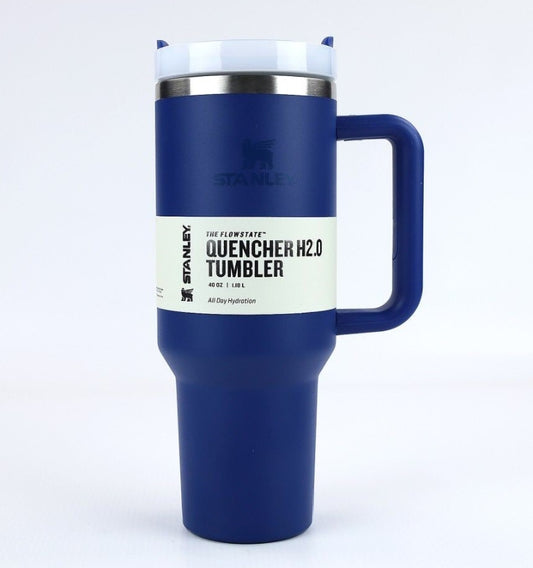 Stanley 40 Oz (1200ML) Stainless Steel Vacuum Insulated Tumbler with Straw – Leak-Proof Quencher Cup for Hot & Cold Beverages, Travel Mug, Gym Water Bottle, Coffee Thermos -Random Colors | Stanley | (With Box)