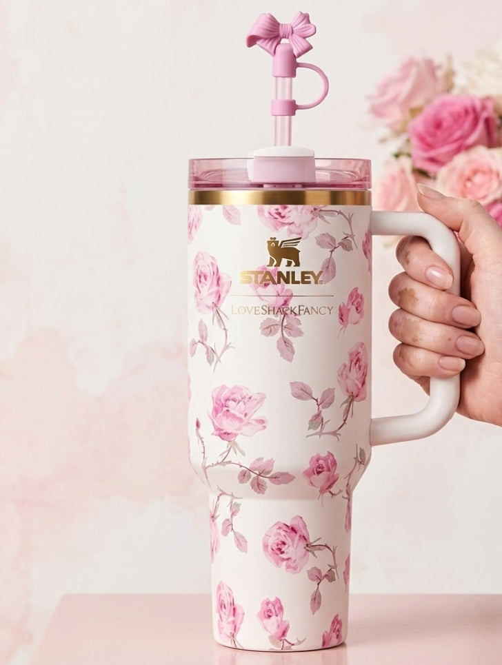 40 Oz Stanley X Coquette Tumbler Providing Durable Quality Comfortable Use Everyday Hydration Support - 1.18 Liter | Black