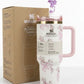 40 Oz Stanley X Coquette Tumbler Providing Durable Quality Comfortable Use Everyday Hydration Support - 1.18 Liter | Black