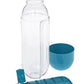 2-in-1 Medicine Organizer with Water Bottle – 7 Days Pill Box, 600ml BPA-Free Drinking Bottle, Removable Cup, Compact Travel Pill Planner for Kids, Adults & Elderly