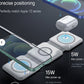 3 in 1 Magnetic Foldable Wireless Charging Station 15W Fast Charger for iPhone, AirPods & Smartwatch