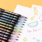 Double Line Outline Glitter Marker Pens Creative Dual Effect Writing And Drawing Tools For Art Craft And Decoration