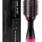 hair straightener brush, electric hair 2 in 1 Hair Straightener & hair dryer – Professional Styling Tool (Black & Pink)