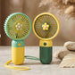 3 Speed Rechargeable Hand Fan – Mini Handy Fan For Kids With Stand (Random Color)