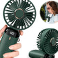 Digital Display Portable Mini Fan – 5-in-1 Multipurpose USB-C Rechargeable Handheld Fan - With Cable (Random Color)