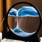 Moving Sand Art Picture – 3D Dynamic Deep Sea Sandscape with Display Stand - Without Light | Size 8 Inch (Random Color)