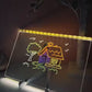 LED Light-Up Writing Board 20×30 cm Acrylic Message Pad with Stand Colorful